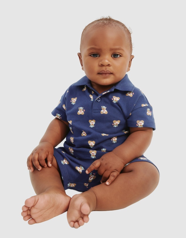 GAP - SS Pique Polo Shorts Set - Babies-Kids