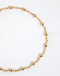 Lovisa - Gold Plated Sterling Silver Ball Chain Bracelet or Anklet