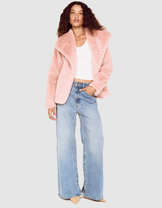 MINKPINK - Sigrid Faux Fur Coat