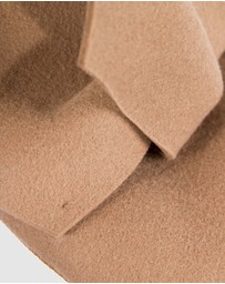 Max Alexander - Winter Beige Felt Pillbox with Bow