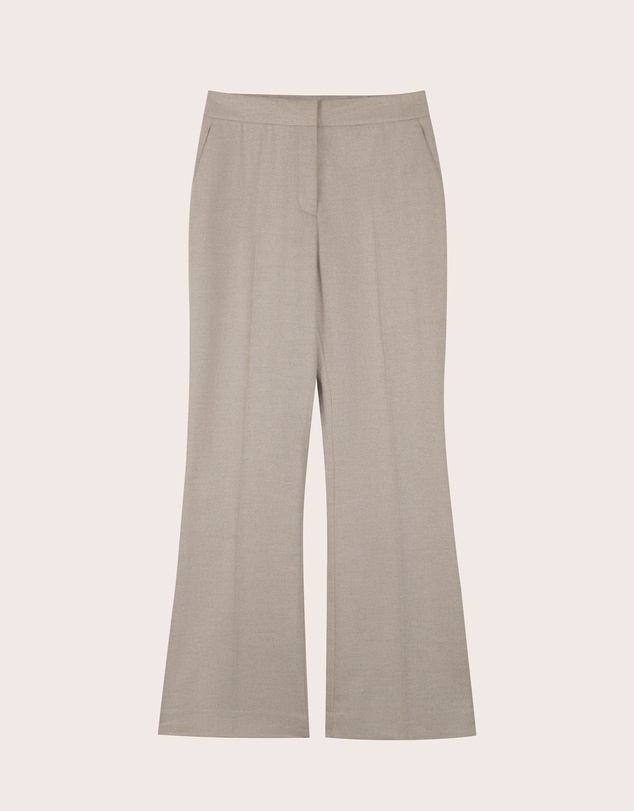 IDA+S - Liora Silk Wool Straight Leg Suit Pants