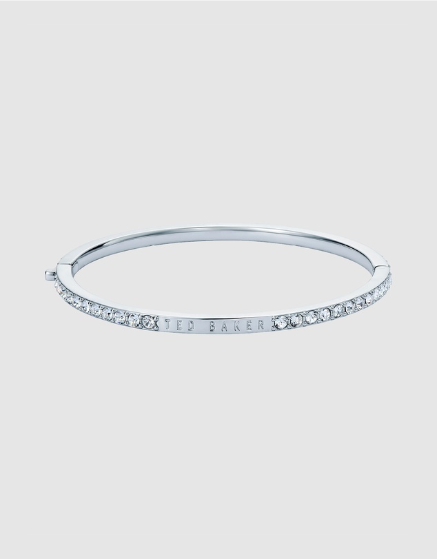 Ted Baker - CLAUDIA: Narrow Crystal Hinged Bangle Bracelet