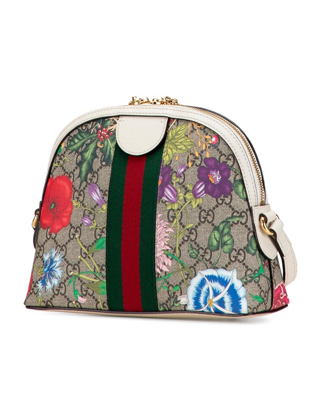 Pre-Loved by Azura Reborn - Pre-Loved Small GG Supreme Flora Ophidia Dome Crossbody