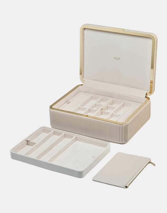 Wolf - Wolf Bella Large Jewellery Box Bone