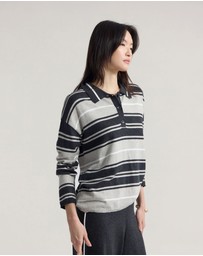 Oxford - Pip Striped Polo Knit