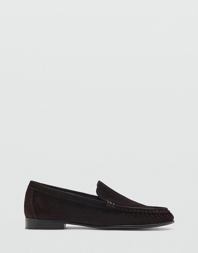 M.N.G - Gathered Suede Moccasins