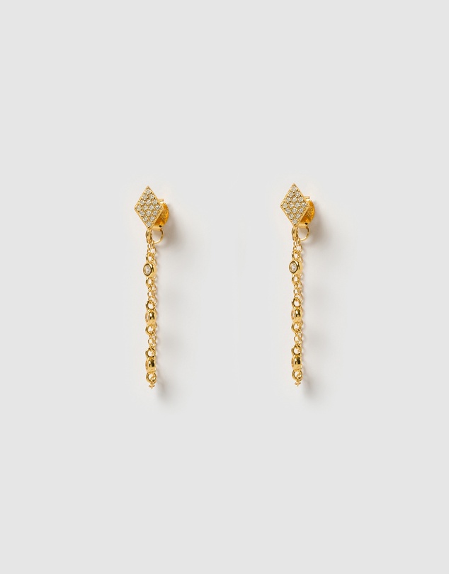 Izoa - Lyra Drop Stud Earrings