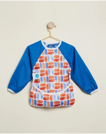 itti bitti - Sleeved Bib Smock - Flame