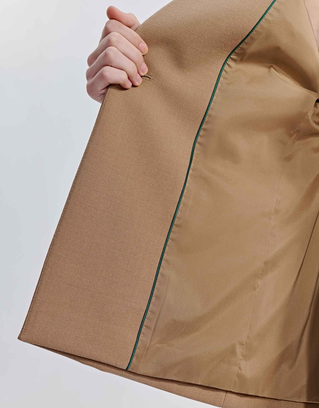 IDA+S - Sienna Wool Collarless Suit Jacket