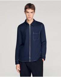 Sandro - Stitched Zip Shirt
