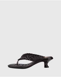 Melissa - MELISSA THONG KITTEN HEEL + GANNI