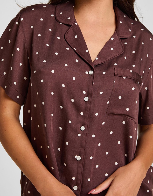 Hunkemoller - Satin Print Sleep Shirt