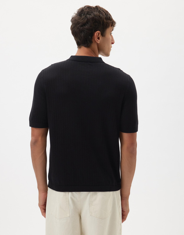 AERE - Organic Cotton Textured Polo
