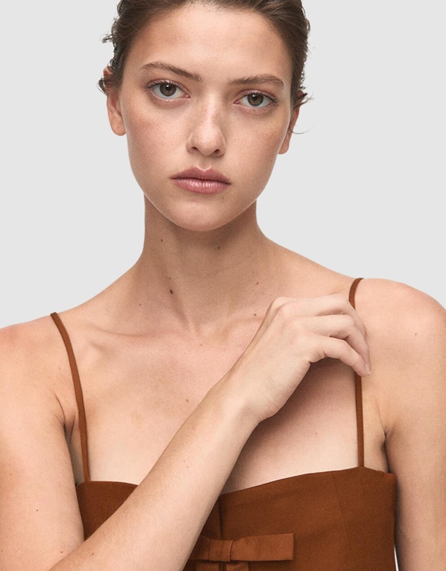 M.N.G - Dress With Bow Neckline