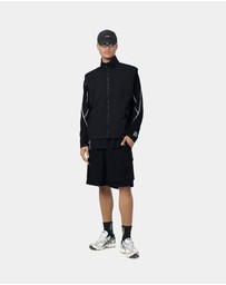 PYRA - CONTRAST LS TEE - BLACK