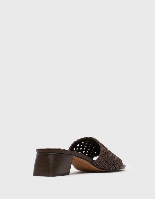 Betts - Holly Woven Block Heel Mules