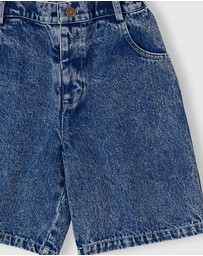 Goldie + Ace - Carpenter Denim Shorts- ICONIC EXCLUSIVE - Babies-Kids