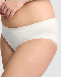 Sans Complexe - Agathe Ribbed Lace Trim Classic Brief