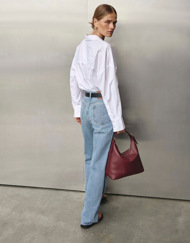 VESTIRSI - Harper Bordeaux Leather Hobo
