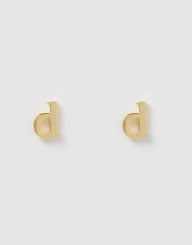 Izoa - Little Letter D Stud