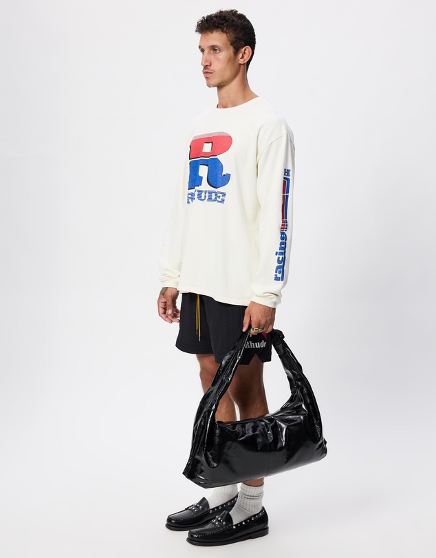 RHUDE - Split Petrol Logo LS Tee