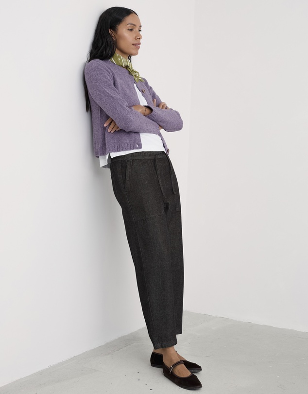 Seasalt - Seasalt Cornwall Purple Dawson Pick Cardigan Made With Merino