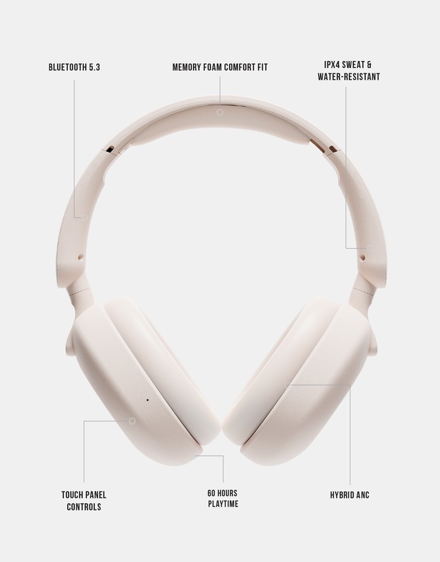 Sudio - K2 - Over-Ear Hybrid ANC Headphones, Noise Cancelling, Dual Mic