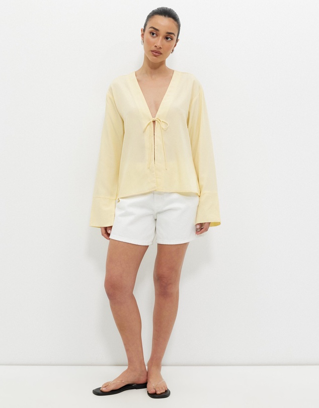 Calli - Georgia Tie Front Blouse