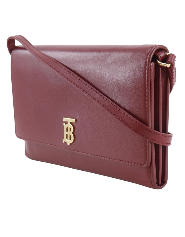 Pre-Loved by Azura Reborn - Pre-Loved Leather TB Wallet On Strap