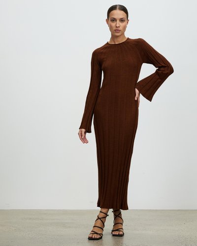 Vida Merino Wool Rib Knit Dress