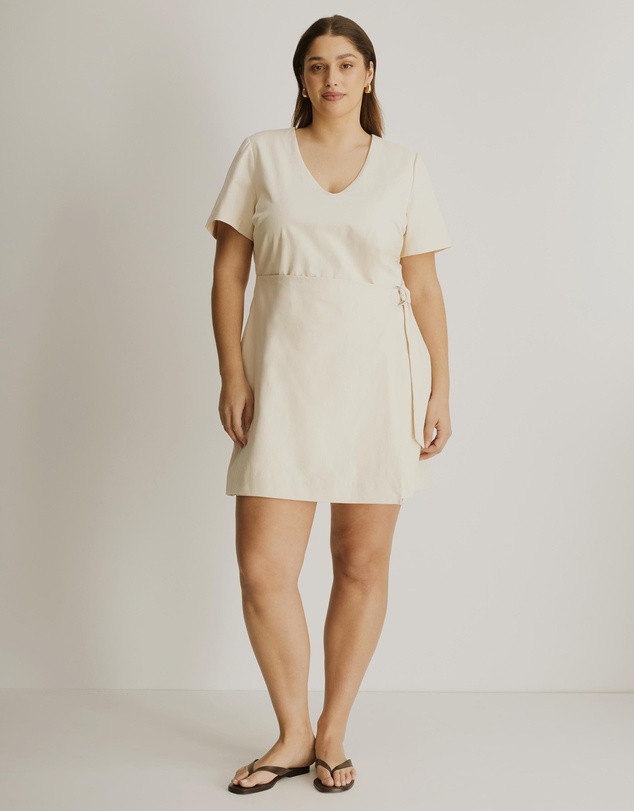 Atmos&Here Curvy - Ellie Cotton Twill Mini Dress