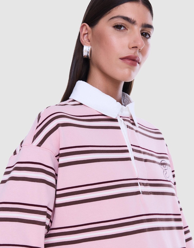 ENA PELLY - Rose RP Rugby Long Sleeve - ICONIC EXCLUSIVE