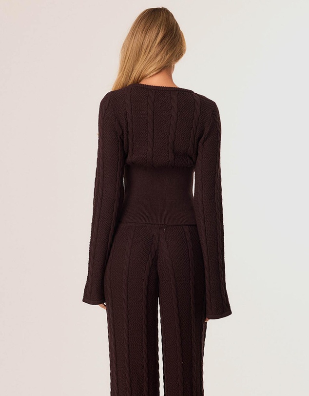 SNDYS - Cici Cable Knit Top