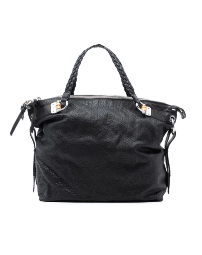Pre-Loved by Azura Reborn - Pre-Loved Large Leather Bamboo Bar Tote