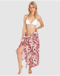 Sant And Abel - Women's Martinique® Pink Banana Leaf Sarong
