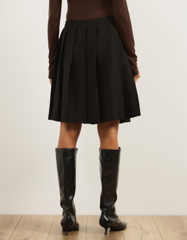 Atmos&Here - Elspeth Pleated Knee Length Skirt