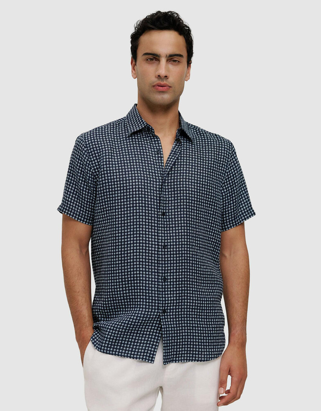 Trenery - Mesa Linen Short Sleeve Shirt