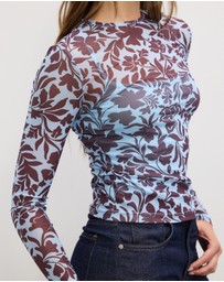 The Fated - Florence Long Sleeve Mesh Top
