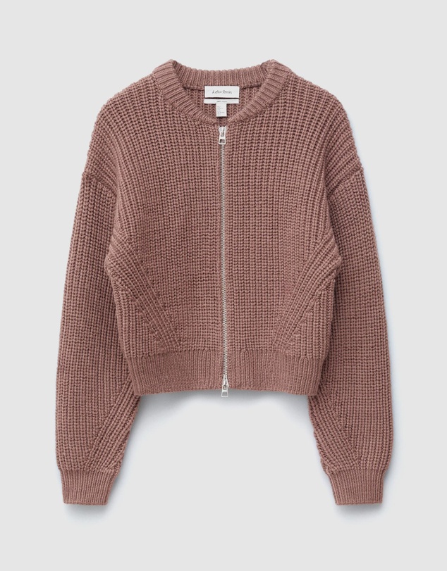 & Other Stories - Knitted Wool Bomber Jacket