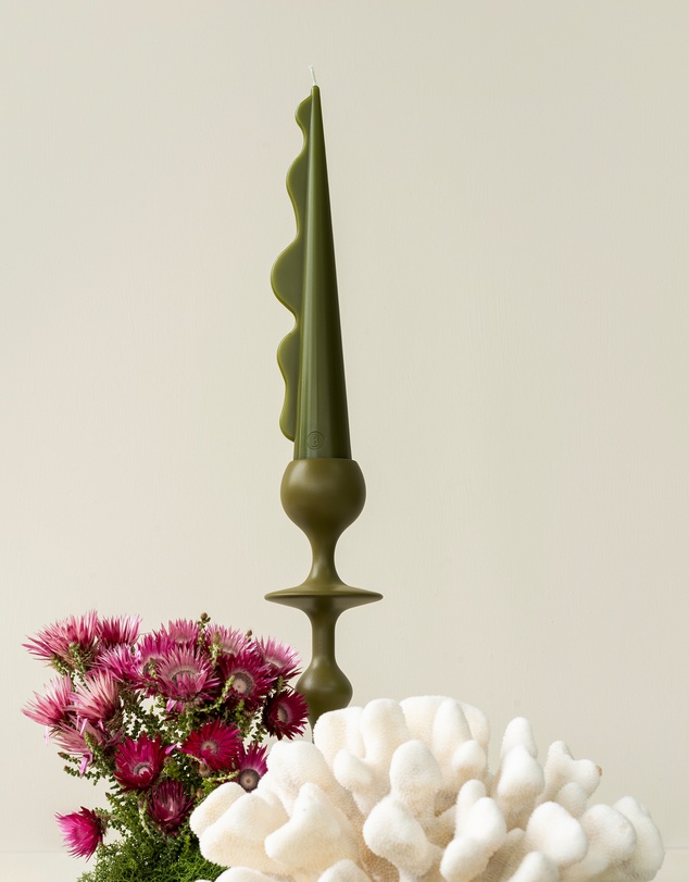 Black Blaze - Seaweed Pillar Candle