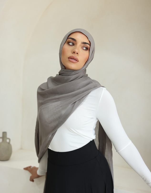 Mod Squad - Double Stitch Hijab- Steel