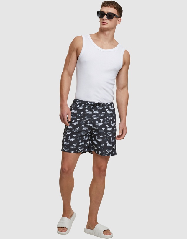 Urban Classics - Pattern Swim Shorts