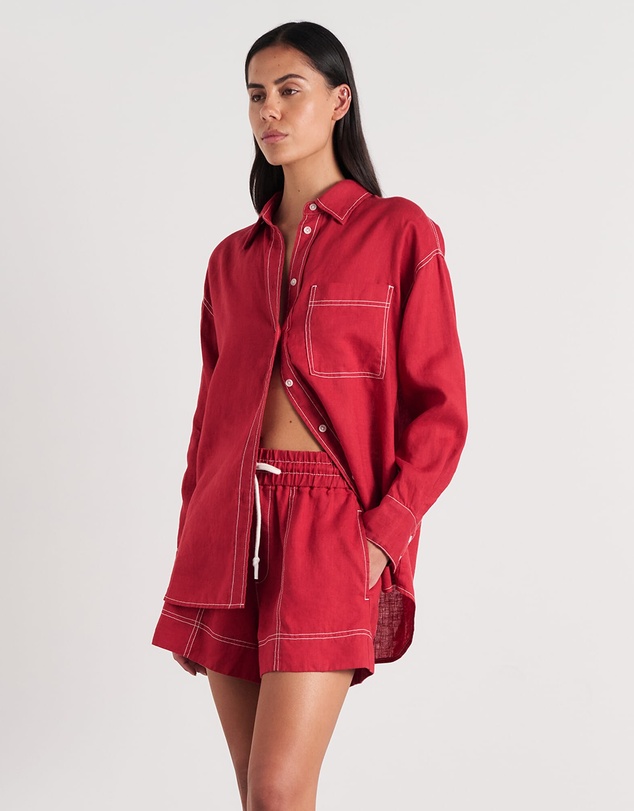 Jag - Gigi Linen Relaxed Shirt - ICONIC EXCLUSIVE