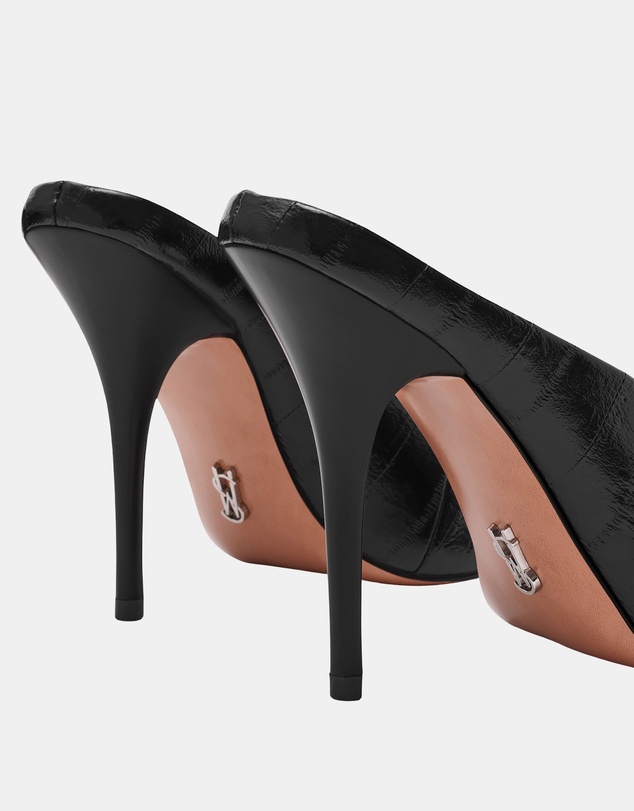 Steve Madden - Agaze Black Eel Heels