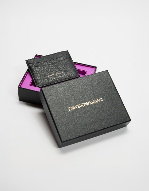 Emporio Armani - Tumbled Leather Card Holder