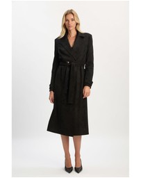 Bardot - Vegan Suede Longline Coat