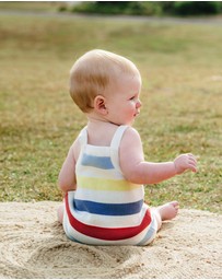 Kynd Baby - Miffy Knit Romper in Multi Stripe