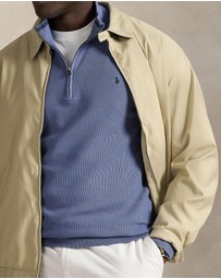 Polo Ralph Lauren - ICONIC EXCLUSIVE - Big & Tall - Mesh-Knit Cotton Quarter-Zip Sweater