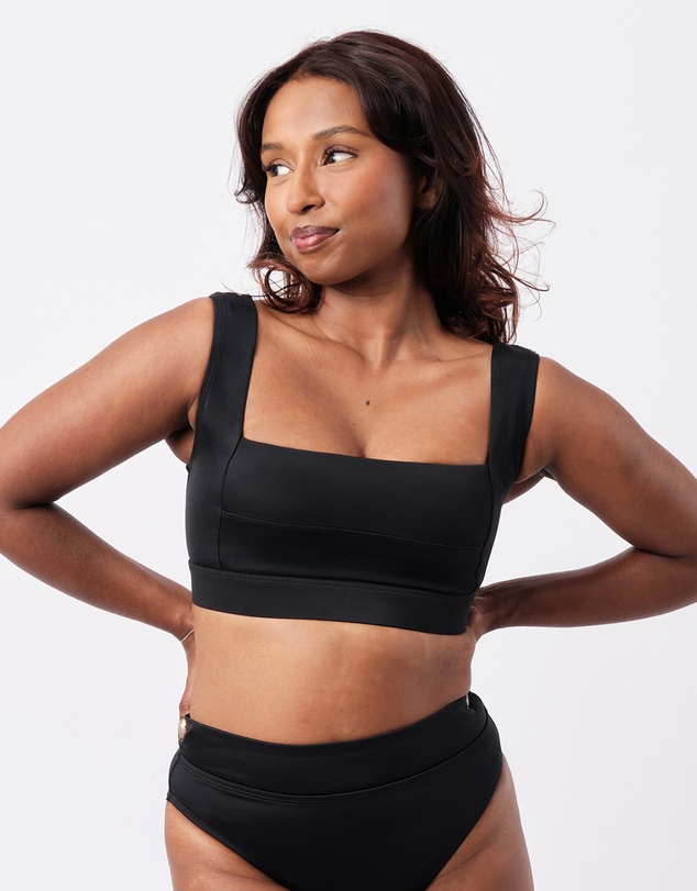 UNE PIECE - Classic Square Neck Bralette Bikini Top