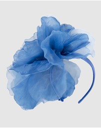 Fillies Collection - Large Blue Flower Fascinator Headband